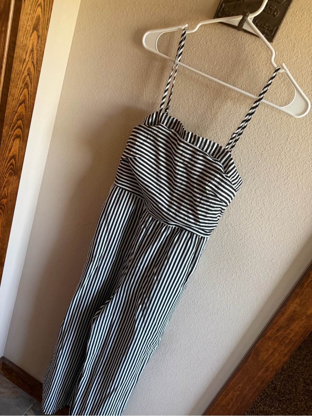 Cupshe Black and White Vertical Stripe Jumpsuit - Picture 2 of 6